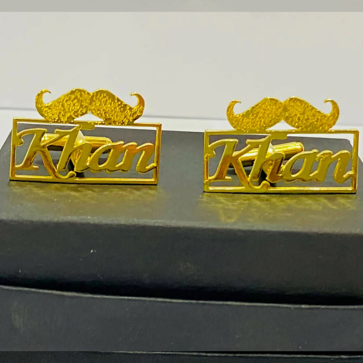 Mooch Cufflinks with Name Engraved