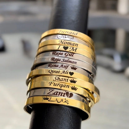 Customize Karha ,Bracelets , Bangle for Men & Women Custom Engraved
