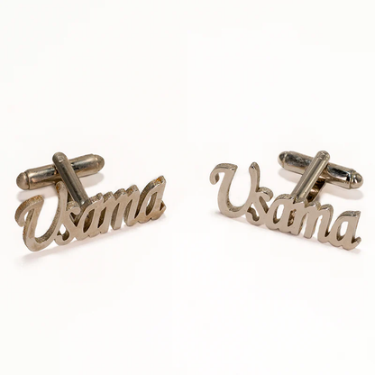 Simple Name Engraved Cufflinks