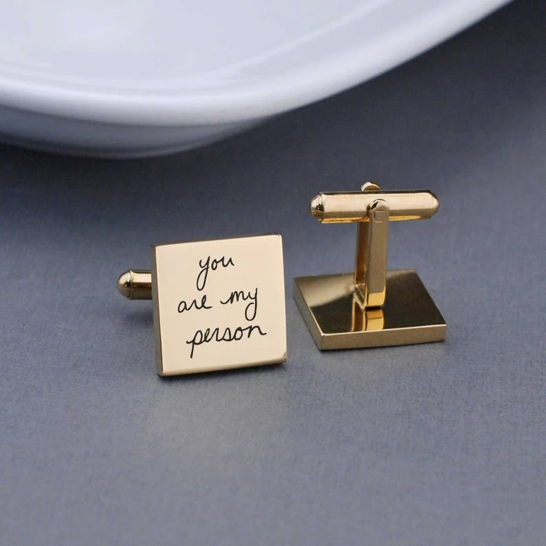 Name Engraved Cufflinks