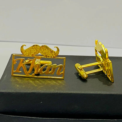 Mooch Cufflinks with Name Engraved