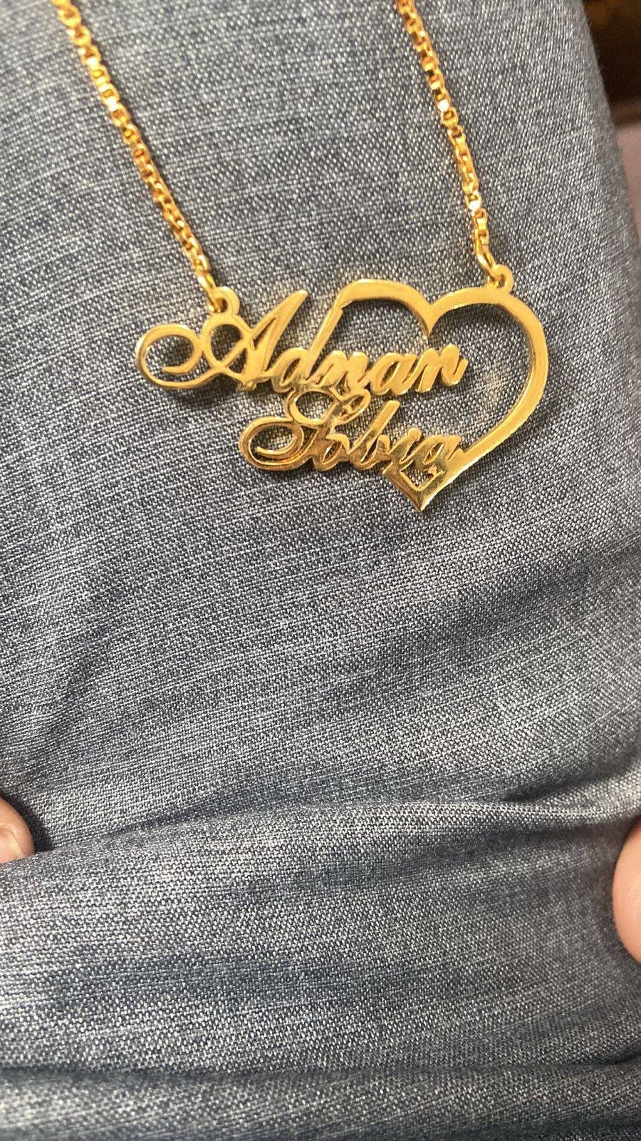 Customized Heart Name Necklace