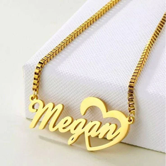 Customized Heart Name Necklace
